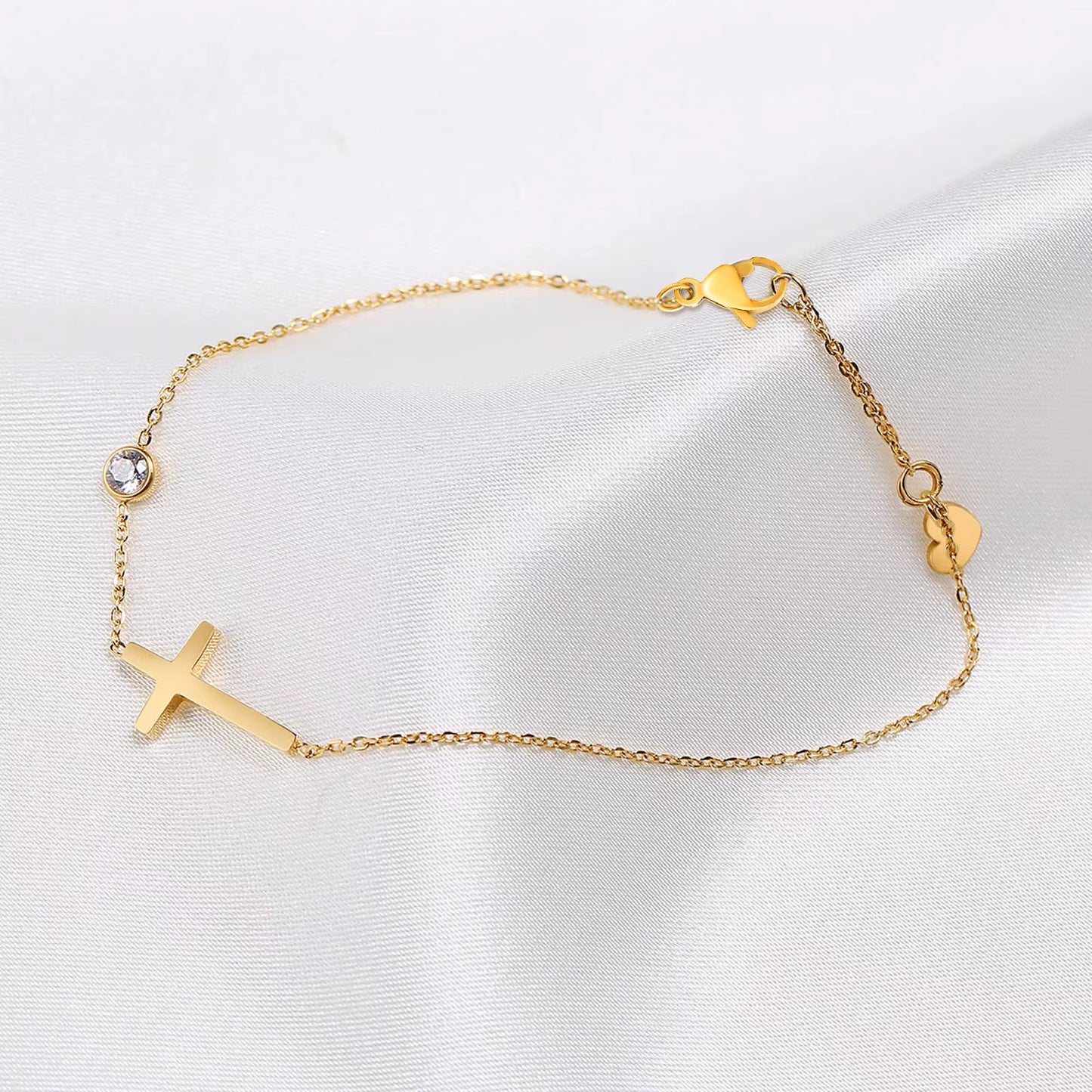 ✝️✨ Kreuz Armband Damen Edelstahl 💎