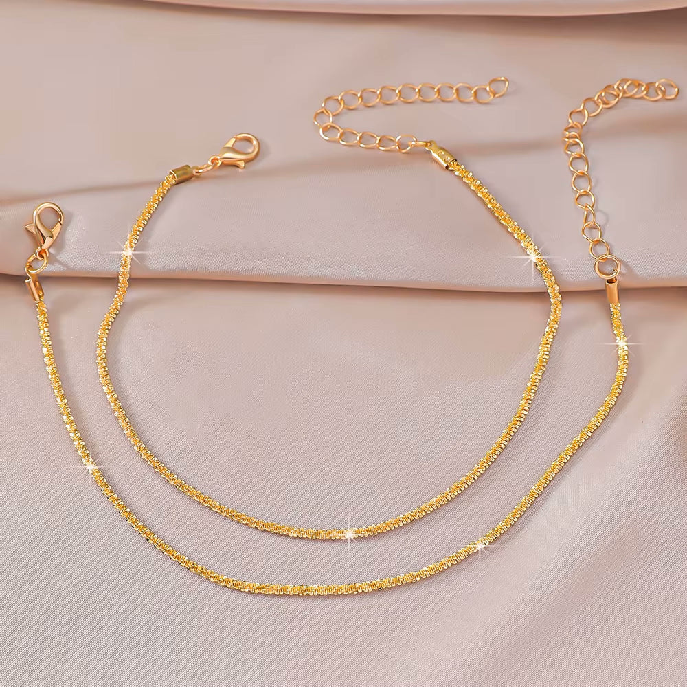 Xurybands Funkelnde Träume Doppelt-Fußkettenset 🎀🌟