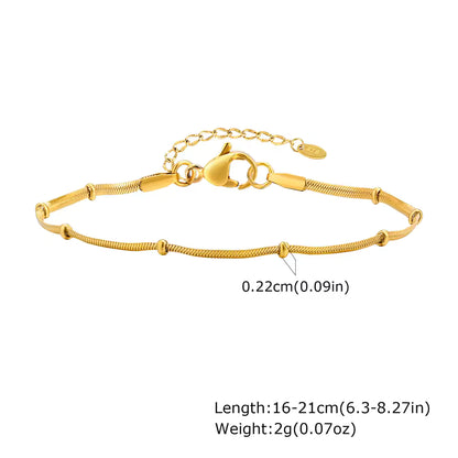 🐍✨ Edelstahl Schlangenarmband Damen