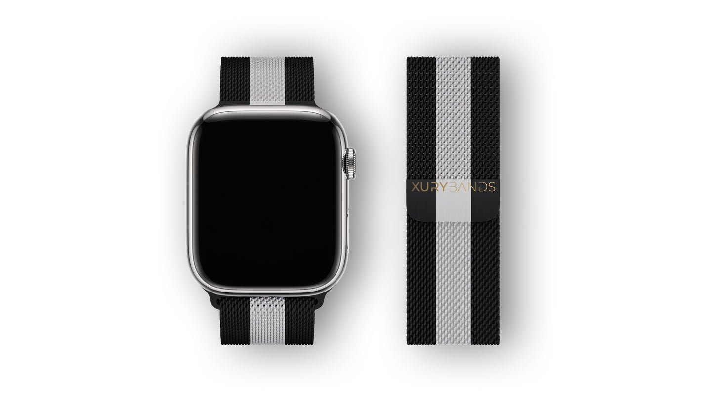 Xurybands Luxury Milanese Bracelet Black