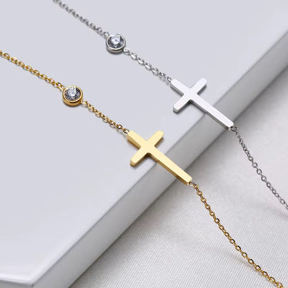 ✝️✨ Kreuz Armband Damen Edelstahl 💎