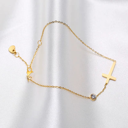 ✝️✨ Kreuz Armband Damen Edelstahl 💎
