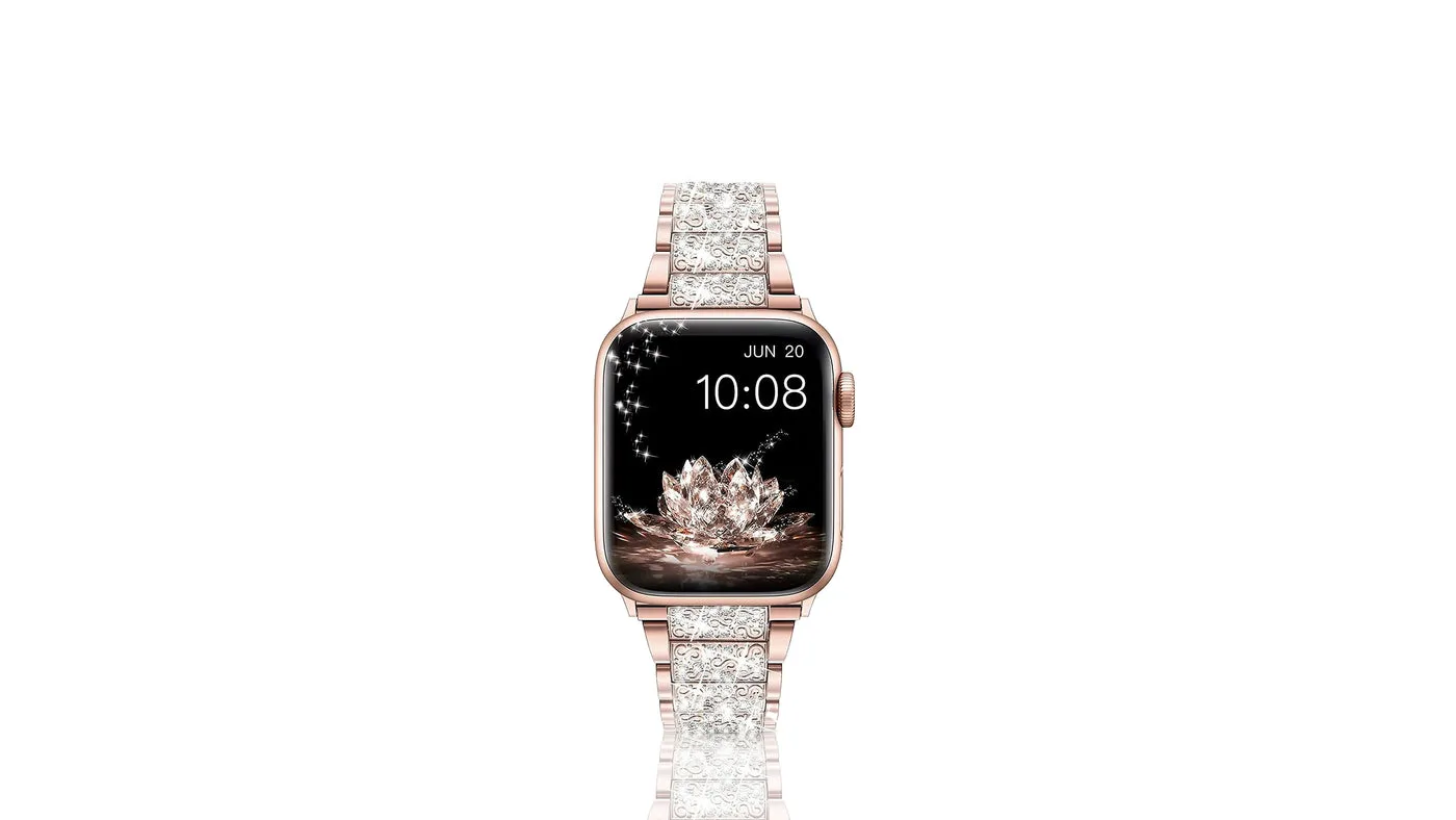Xurybands Luxus Diamant Armband für Apple Watch