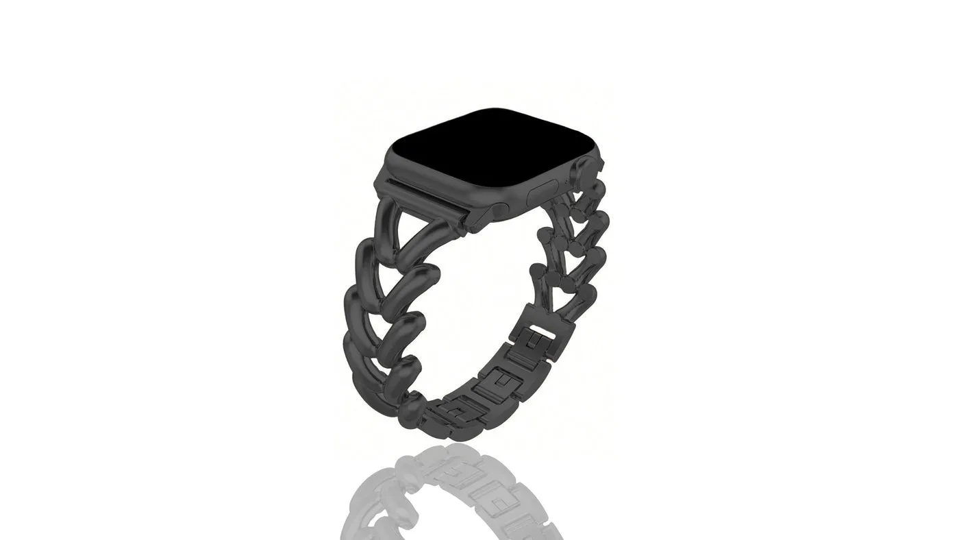 Xurybands Luxus Hochglanz Armband für Apple Watch