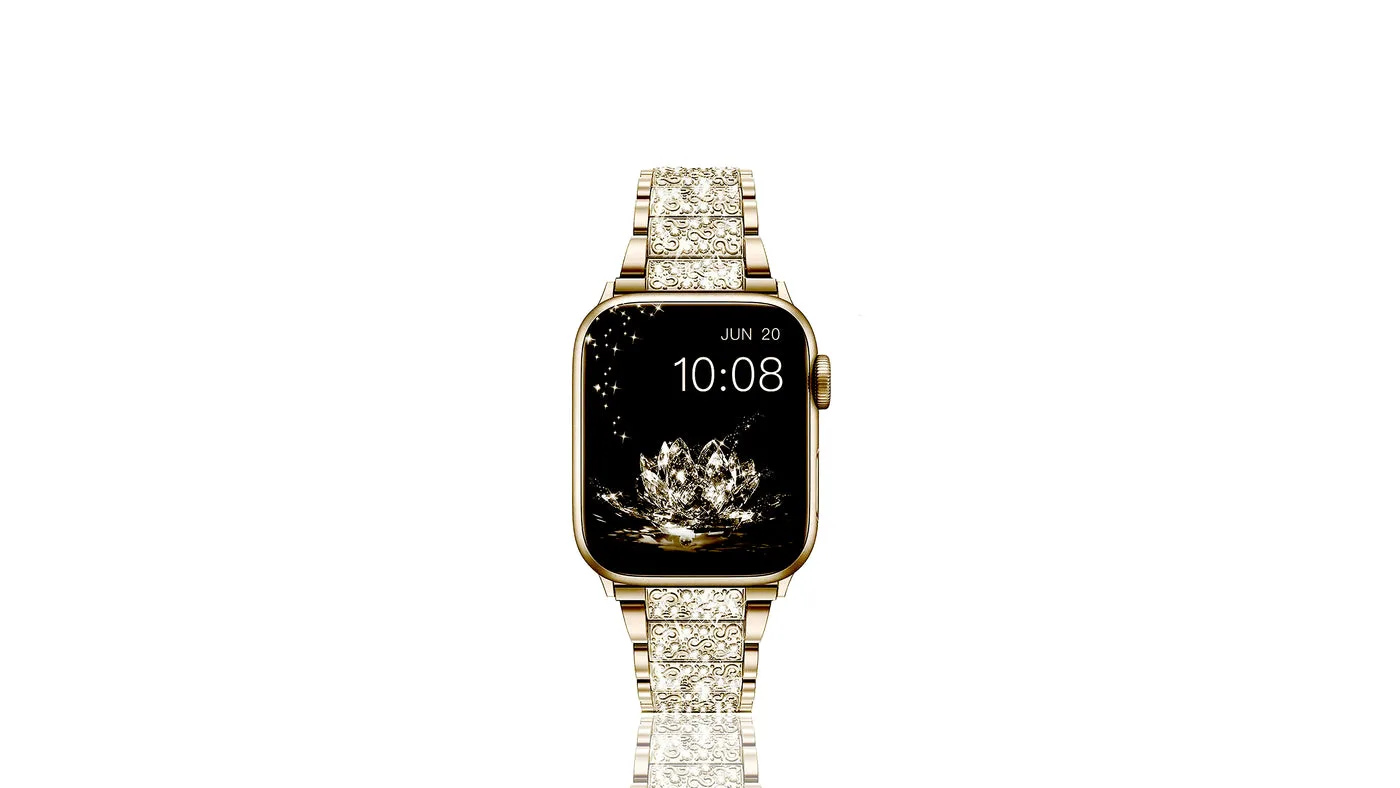 Xurybands Luxus Diamant Armband für Apple Watch