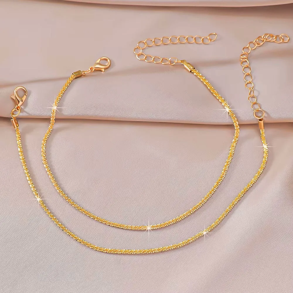 Xurybands Funkelnde Träume Doppelt-Fußkettenset 🎀🌟