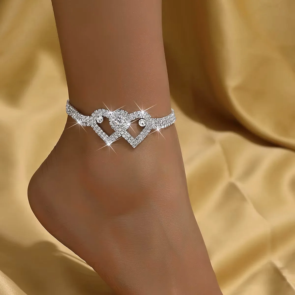 Zwillingsherz Fußkette