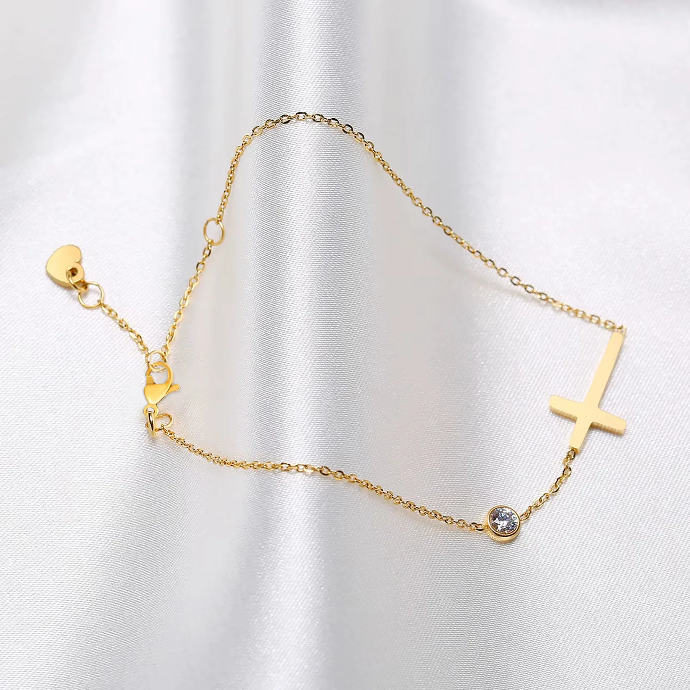 ✝️✨ Kreuz Armband Damen Edelstahl 💎