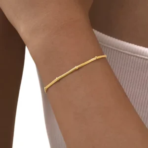 🐍✨ Edelstahl Schlangenarmband Damen